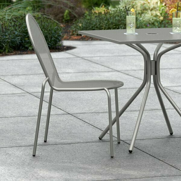 Lancaster Table & Seating Harbor Gray Outdoor Side Chair 427CSMSDGRY